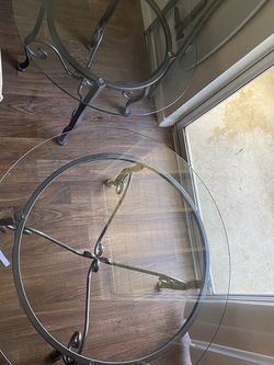 Two Glass Tables