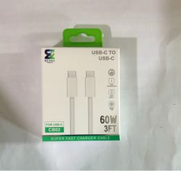 3 ft EZ Pro Tech USB-C to USB-C 60W Charging Cable