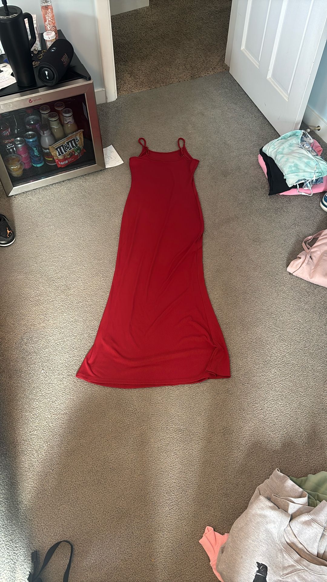 long red dress