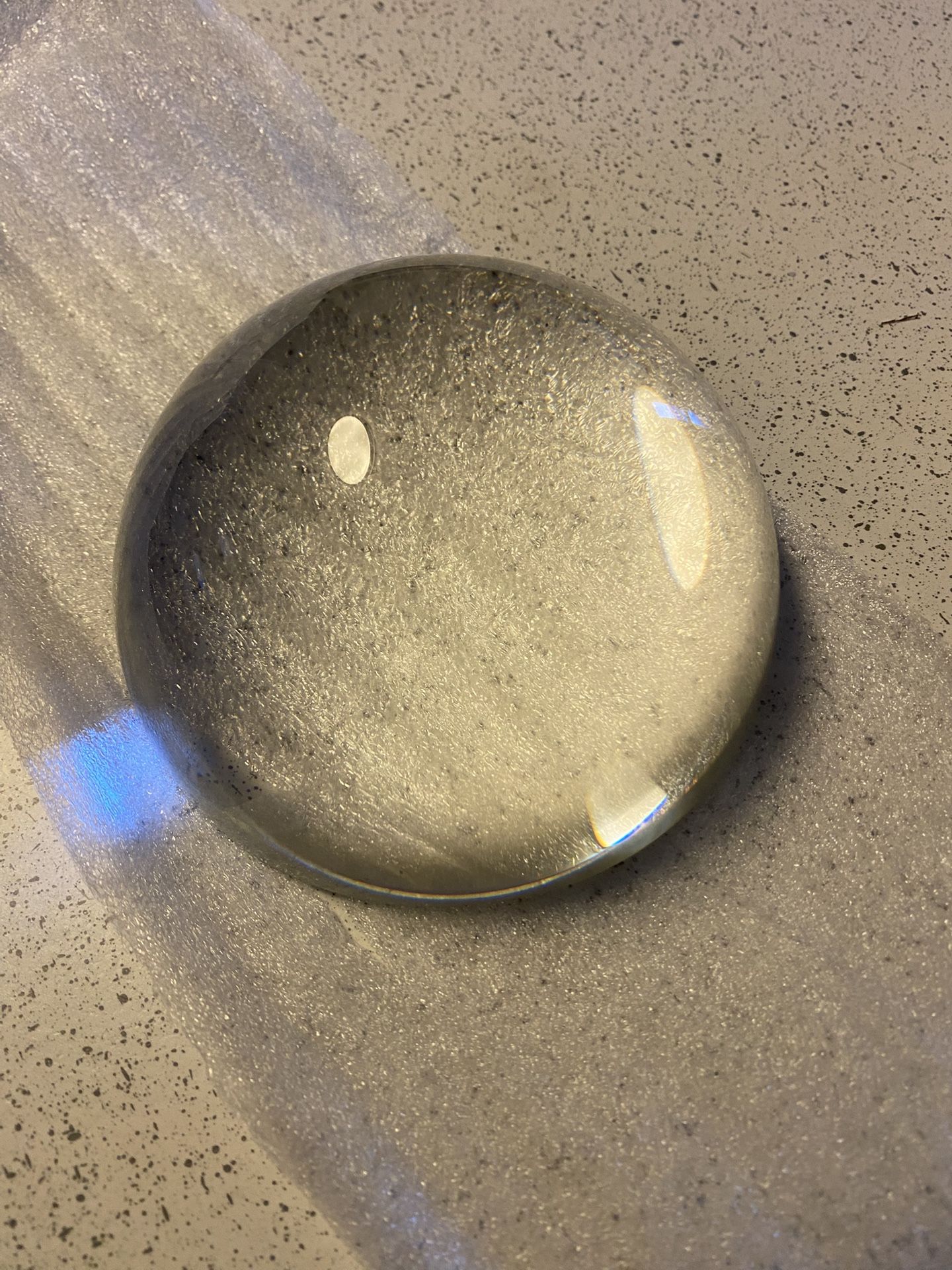 LONGWIN Crystal Dome Magnifier/Paperweight Reading Magnifying Glass-3.1 Inch