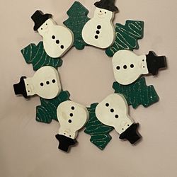 Snowman Xmas Wreath