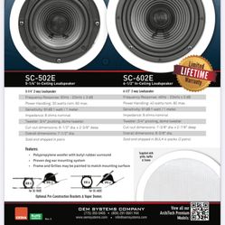 2 Pair- 4 Speakers In Ceiling 