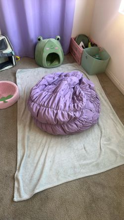 purple small bean bag 