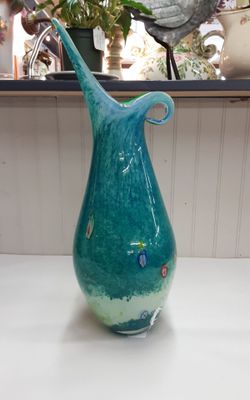 MCM Handblown Millefiori Pitcher/ Vase- Located in Shelton