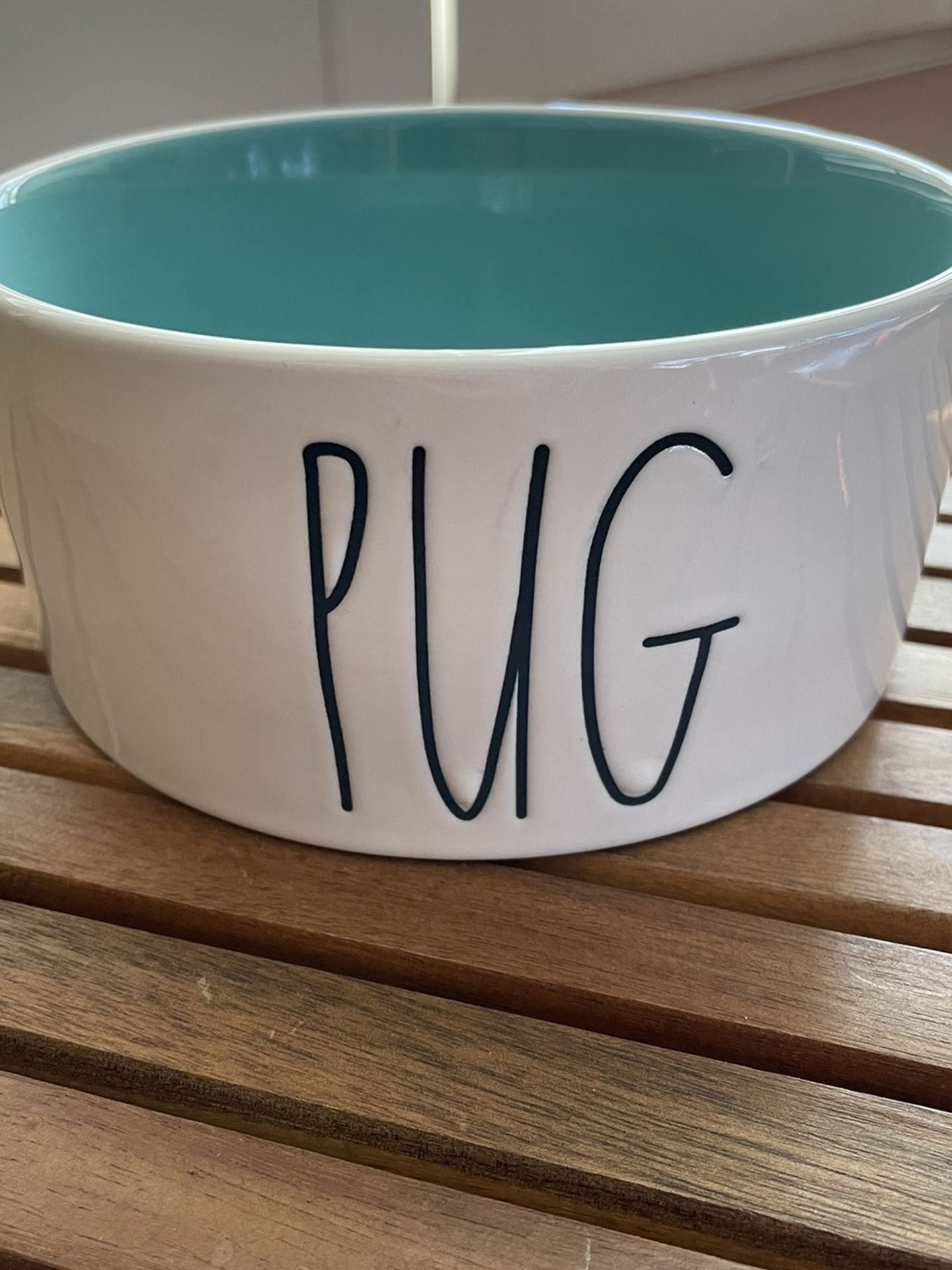 New Rae Dunn Pug Dog Bowl