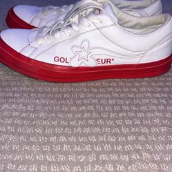 Size 10.5 - Converse One Star OX x Golf Le Fleur Racing Red 2019