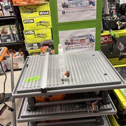 RIDGID 6.5-Amp 7 in. Blade Corded Table Top Wet Tile Saw Price-120$ Used