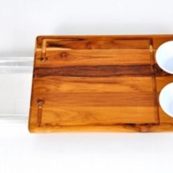 Teak Wood Cutting Board  Multi Grill - Tábua De Corte Teca