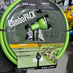 Garden Hose With Nozzle Sprayer By Swan 50 Ft. NEW!