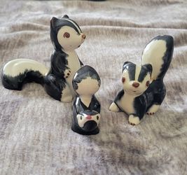 Vintage Porcelain Skunks