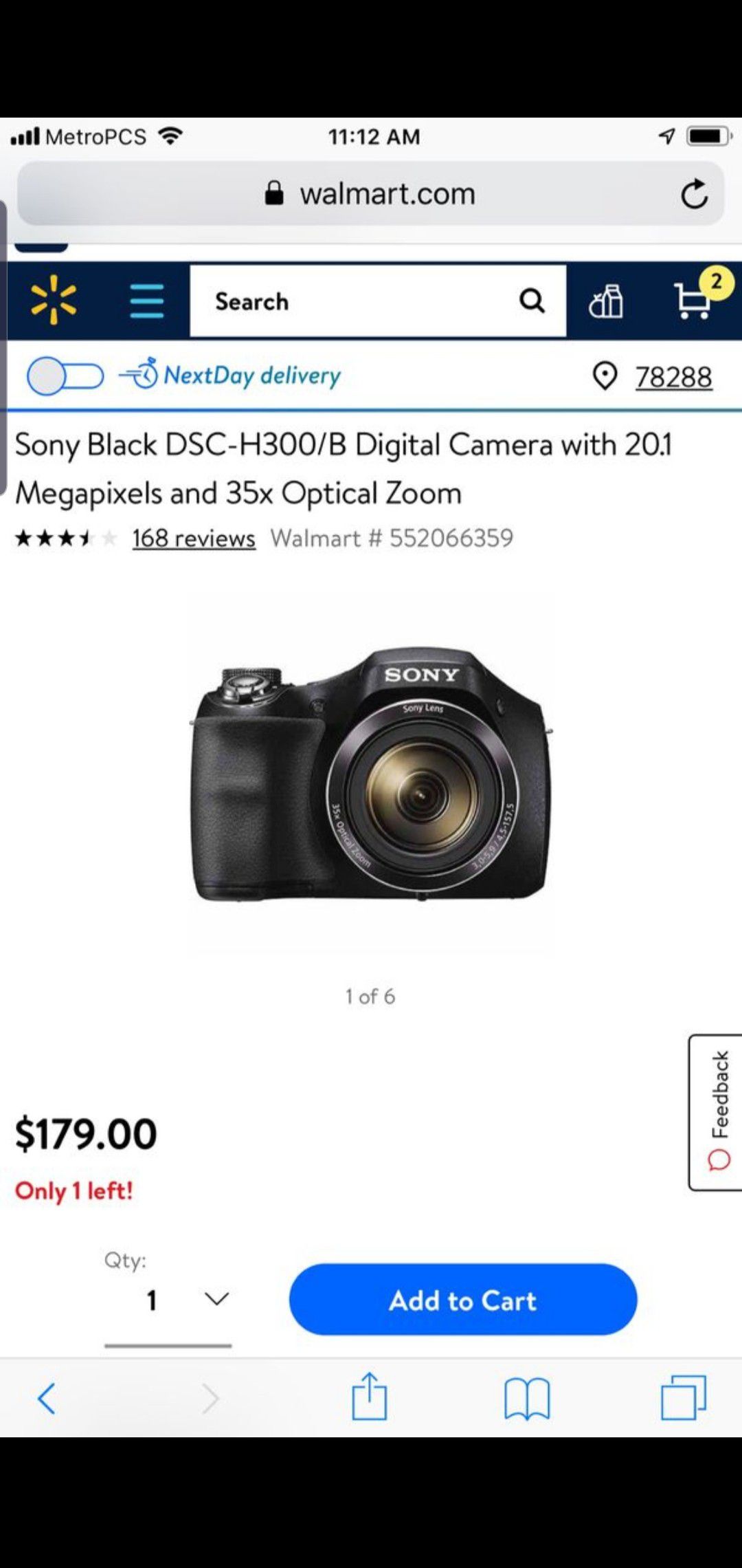 Sony DC h300 digital camera