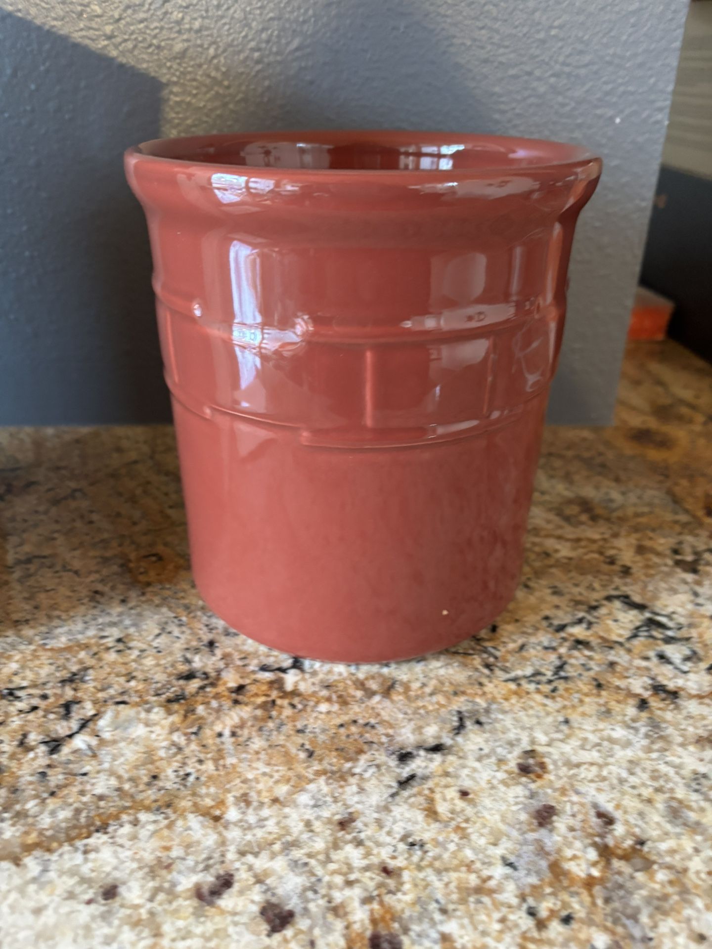 Longaberger Vintage Collectible NWT Paprika Utensil/pickling Crock