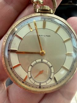 1949 Hamilton pocket watch with chain
