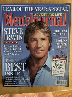 Men’s Journal Magazine 2006-Steve Irwin