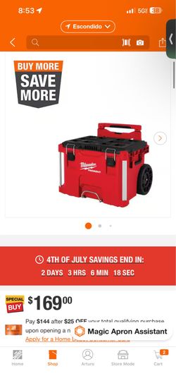 Milwaukee Rolling Packout-New