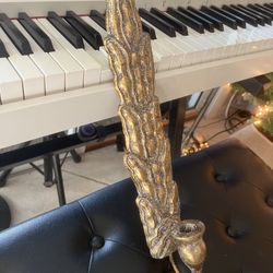 Antique Gold Metal Wall Sconce