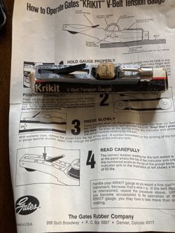 V-Belt tension guage