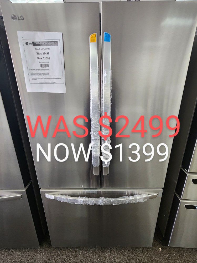 27 Cu. Ft. Smart Counter Depth Max French Door Refrigerator With Internal Water Dispenser 