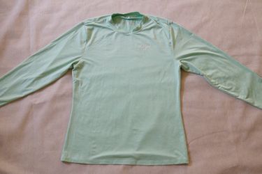 Kualoa Hawaii Women's XL Long Sleeve UPF 50 Sun Shirt Mint Green Rash Guard Surf