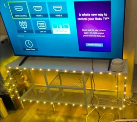 Modern White TV Stand | Fits Up to 65" TV | Excellent Condition