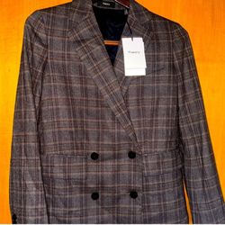 Theory Multi Griffin Plaid Blazer