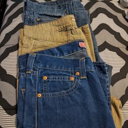 12 Men’s Levi’s, Arizona, American Exchange Jeans In Great Conditions 