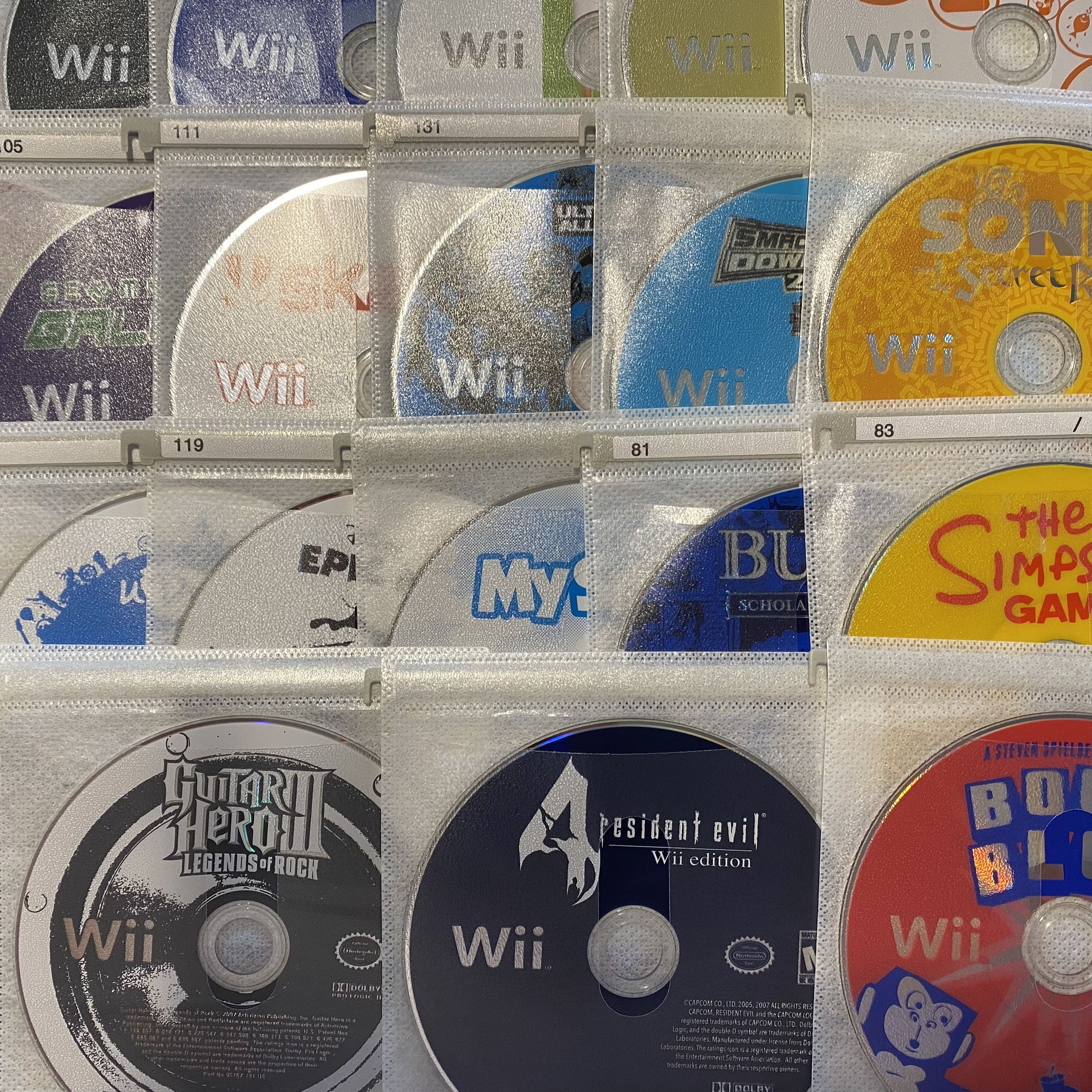 Nintendo Wii Games  3-5$ Each 