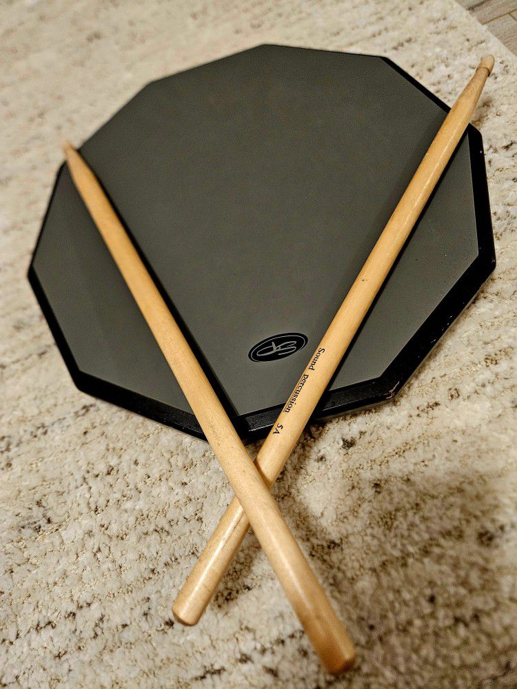Sound Percussion Drum Pad With Drumsticks 