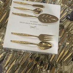 24 karat Solid Gold Plated Tableware 
