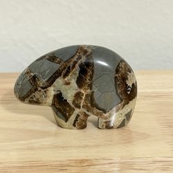 Septarian Stone ZUNI BEAR Polished Carving 3.3 oz 2.75”