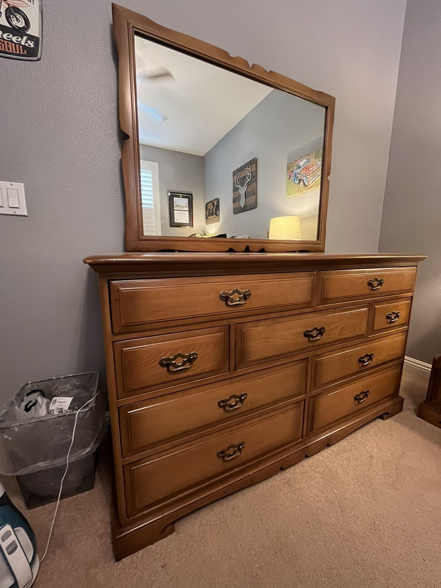 Dresser, Two End Tables, A Foul Size Bed