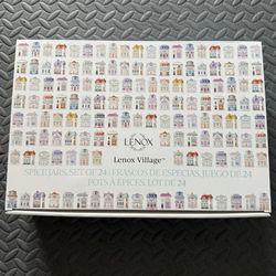 NEW 2024 Lenox Spice Village 24 Piece Jar Collection Complete Set - IN HAND!!