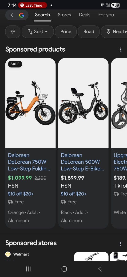 Delorean E Bike Almost New