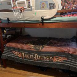 Twin Size Solid Wood Bunk Bed
