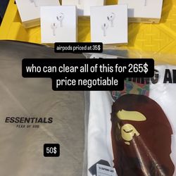 Airpods & Clothing Reseller Bundle