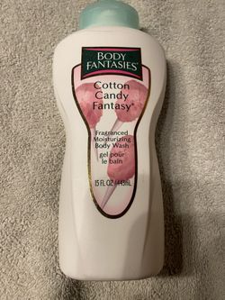 Body Fantasies Cotton Candy Fantasy 15 oz Body Wash New