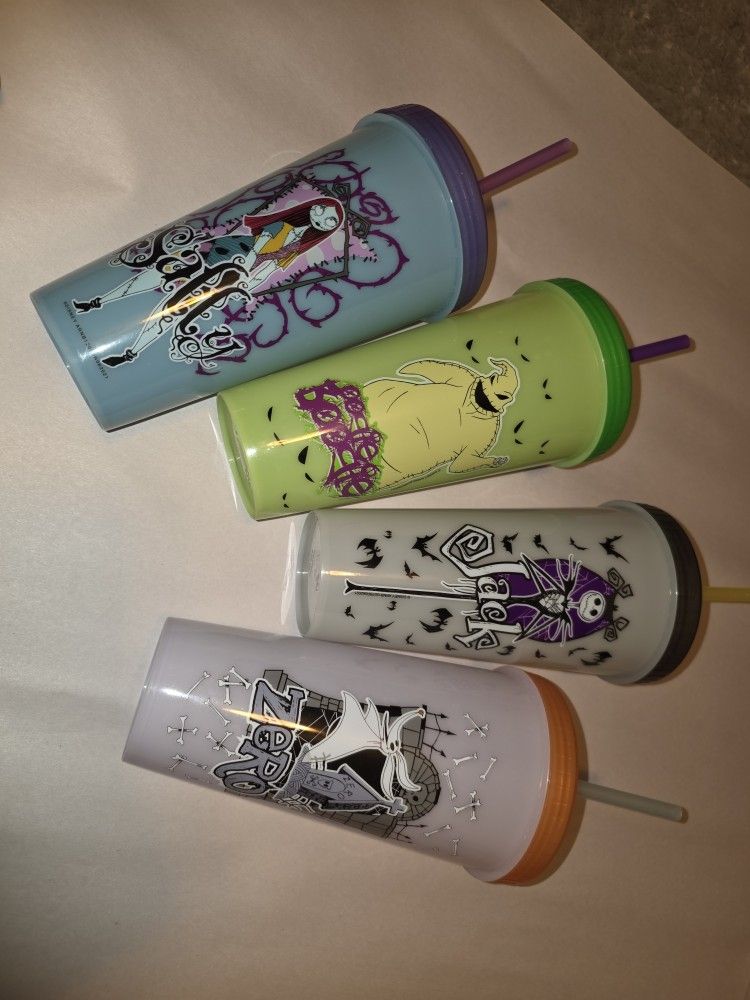 Nightmare Before Christmas Color-Changing Cups – Set of 4