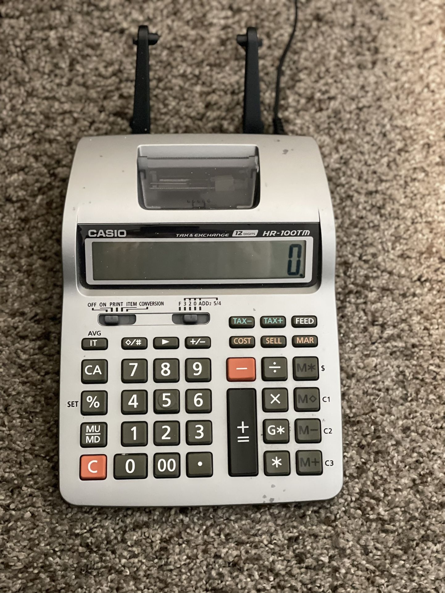 Casio HR – 100TM With AC Adapter