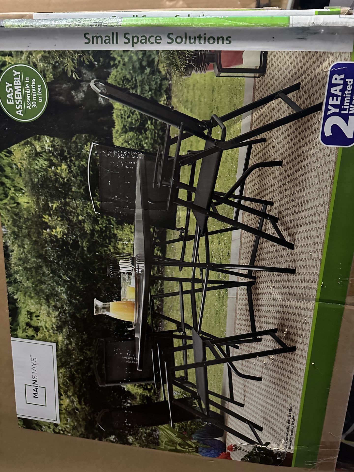 Brand New 5 Piece Outdoor Table And Chairs