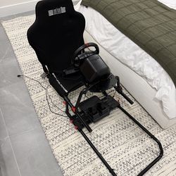 Sim Racing Cockpit + Wheel & Pedals (PS5, PS4, PC)