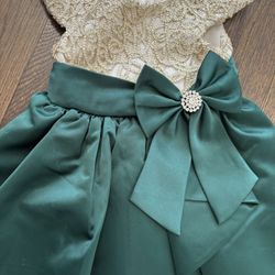 Gold And Satin Green. Sizes 2&5 