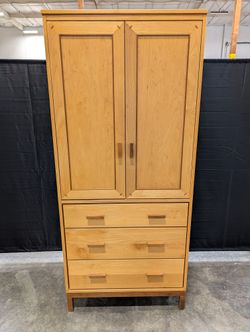 Wood Castle Corvallis 2000 Handcrafted Solid Wood Armoire with Cedar Drawers