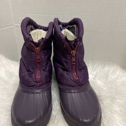 Vintage SOREL Kaufman Purple Lined Short Winter Snow Boots W Sz7 Y 5 