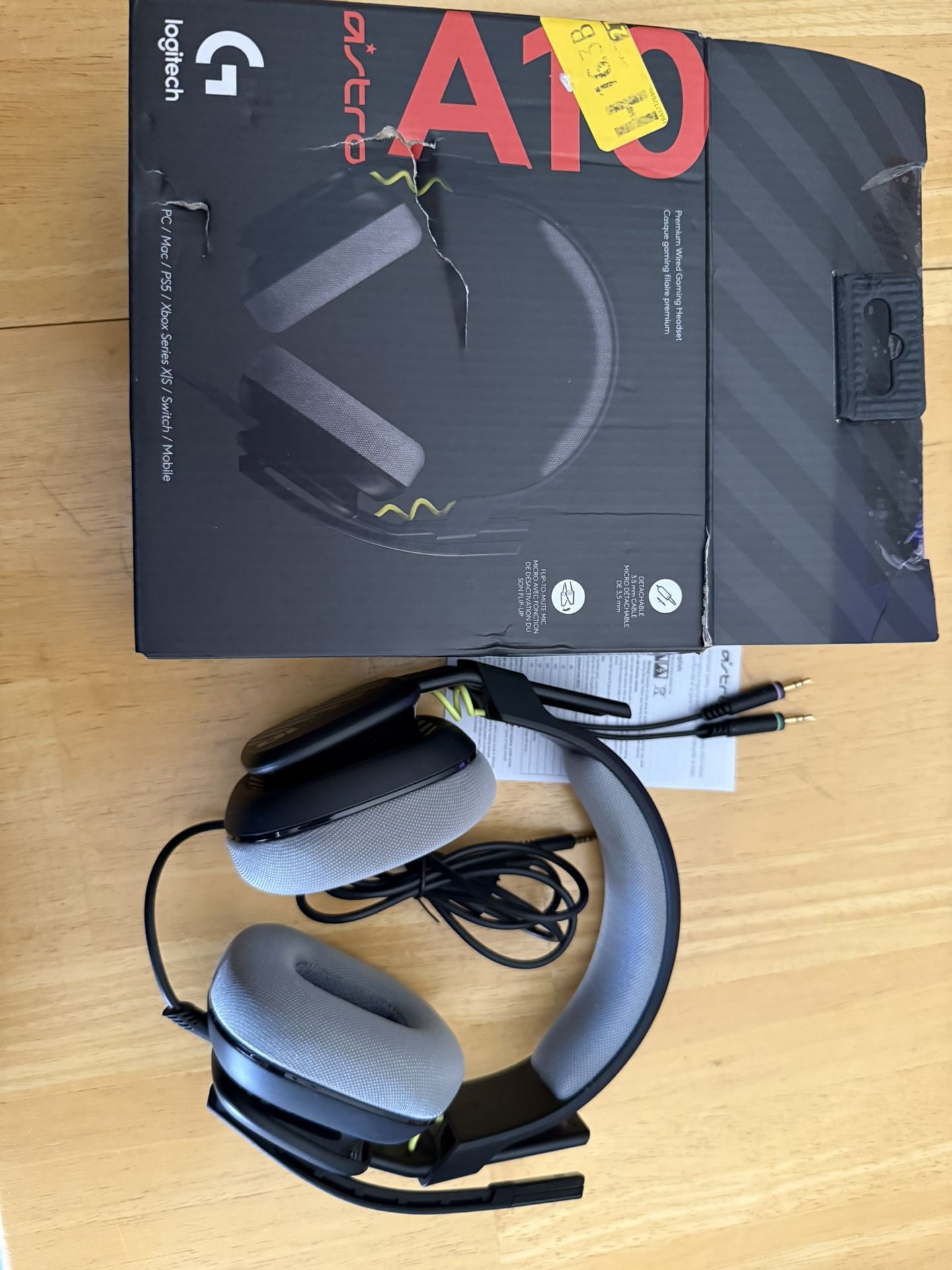 Logitech G Astro A10 Gen 2 Cross-Platform Wired Gaming Headset