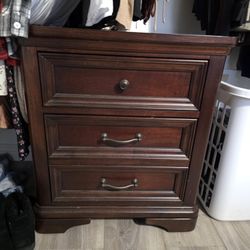 Costco Bedroom Night Stand With USB/Wall Plugs