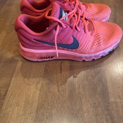 Men’s Nike Air Max Bright Crimson Sneakers Size 9 Shipping Available 