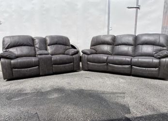 Dark Grey electric recliner sofas