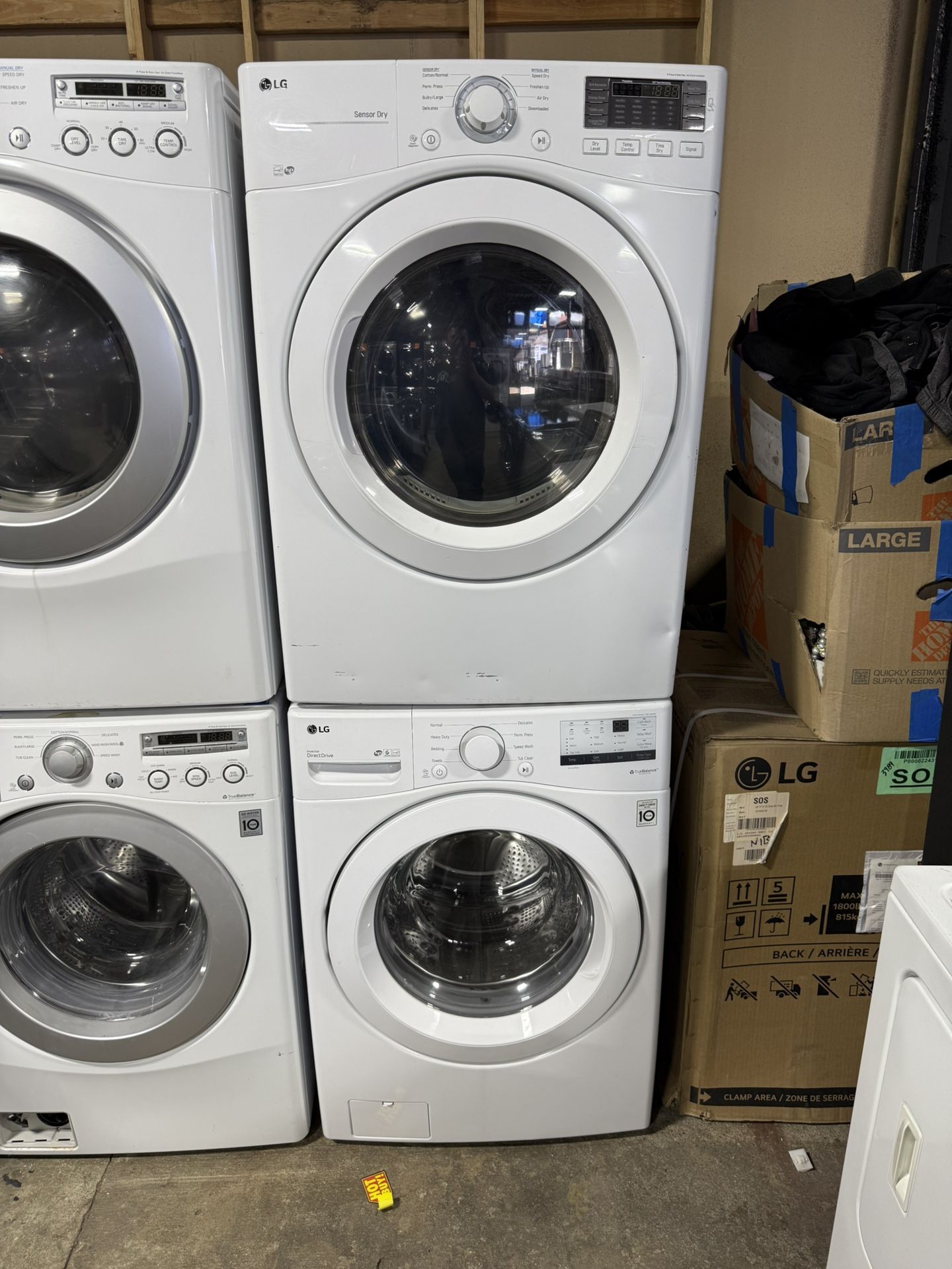 LG washer and gas dryer set