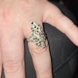 Womens Sterling Silver Stamped Ring 925 Size  7.5 NO Flaws SEE Pics