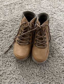 The Children's Place Boys Brown Lace Up Ankle Boots Size 13 Rubber Sole